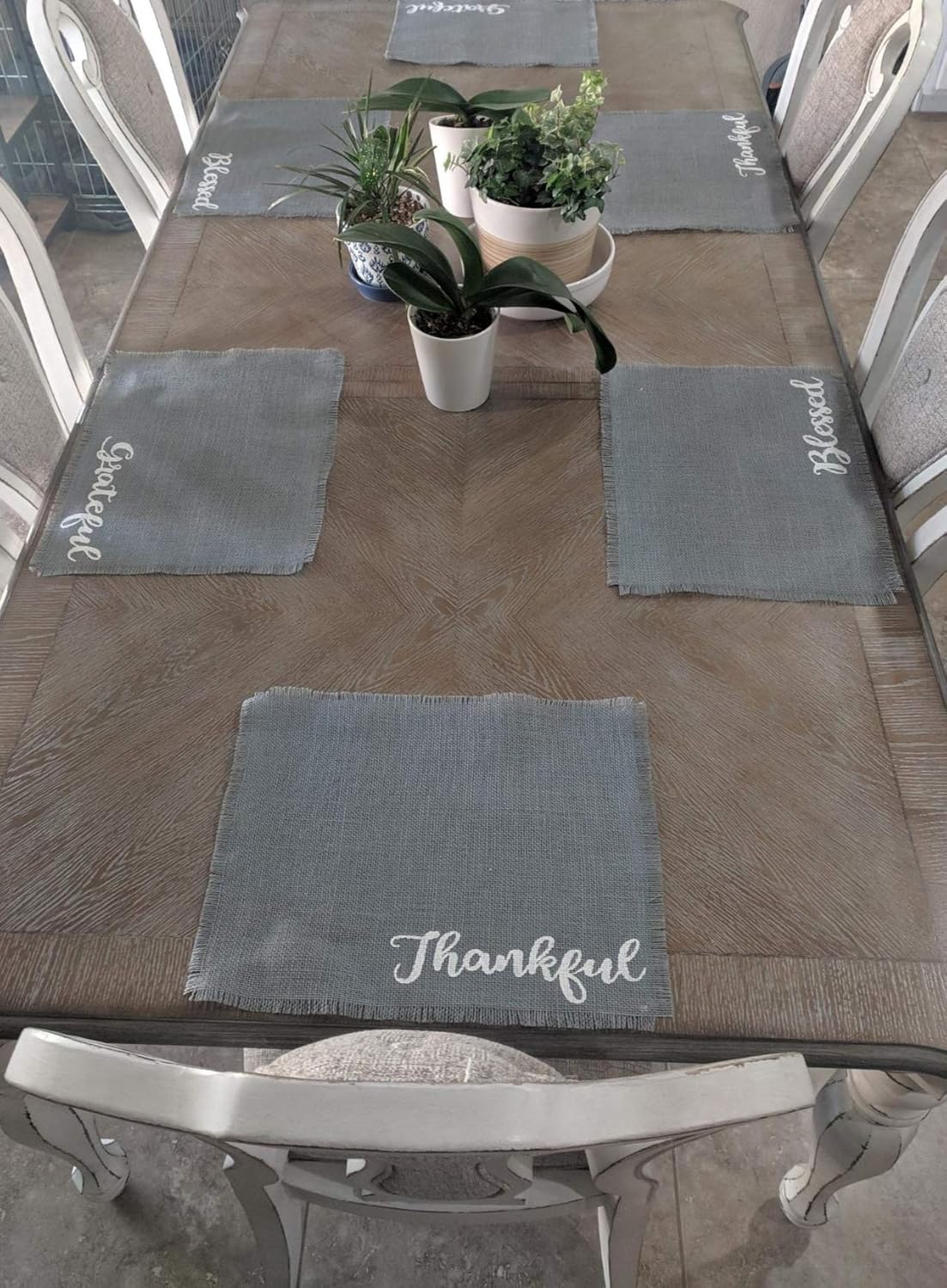 8 10 or 12 Rustic Spring Table Decorations Table Mats Set of 2 Burlap