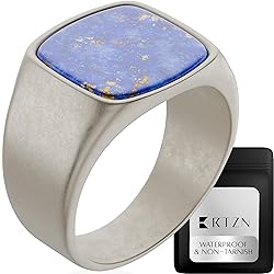 RTZN® Lapis Lazuli Ring for Men — Premium Silver