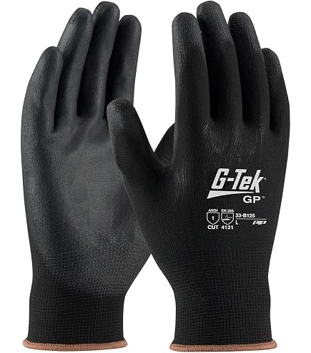 G-Tek 33-B125/L ONX Seamless Knit Nylon Gloves with Polyurethane