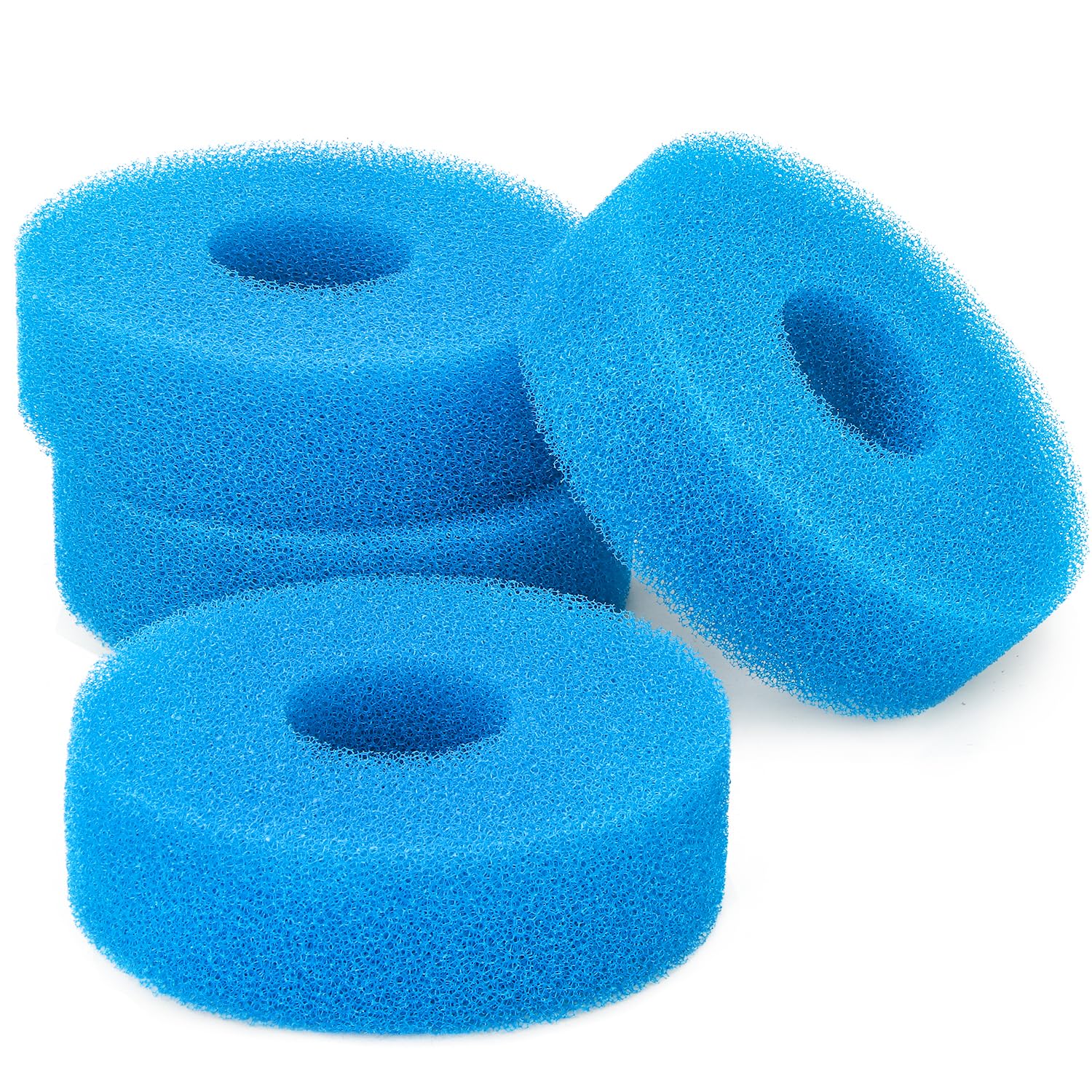LTWHOME Blue Foam Sponge Filter Set Pond Filtration 25PPI Compatible with Laguna Pressure Flo 5000/1400 Filter(Pack of 4)