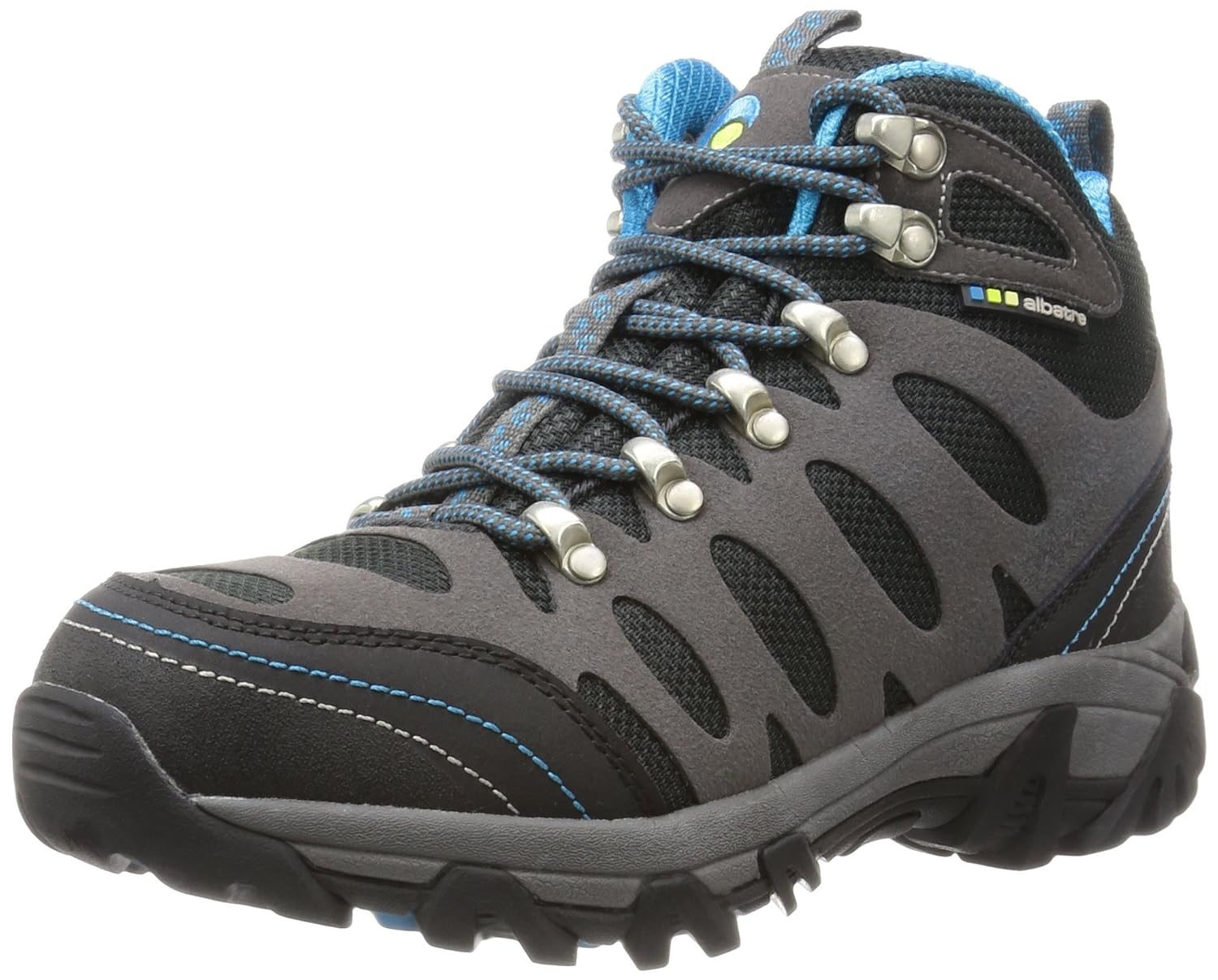 [アルバートル] トレッキングシューズ AL-TS1120 チャコール/シアン 26