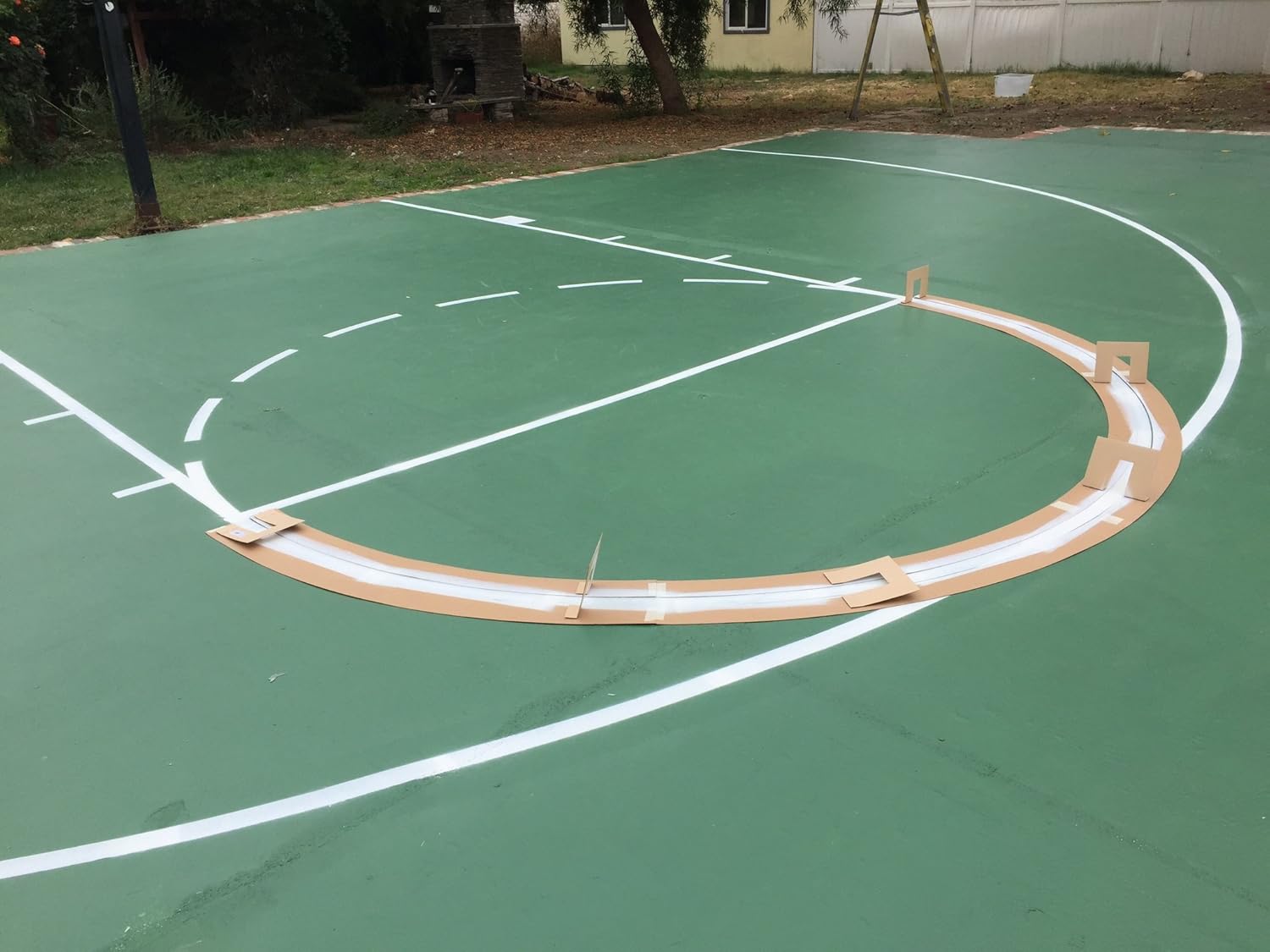 ronan sports easy basketball court stencil kit