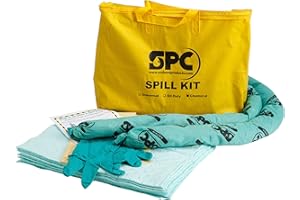 Brady SPC SKH-PP Hazwik Chemical Portable Spill Kit - includes disposal bag, instructions, gloves, pads (10) , and socks (2)