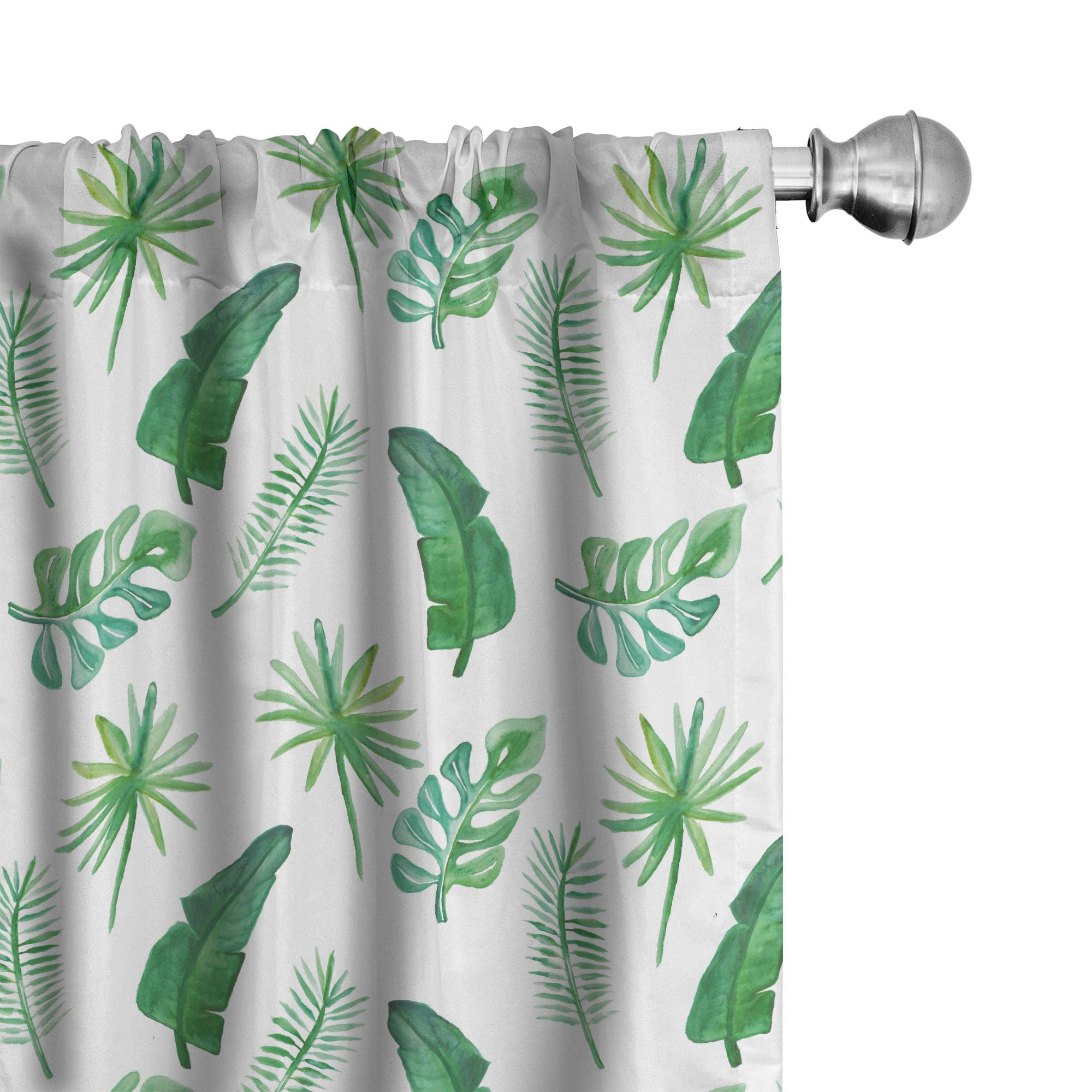 Lunarable Botanical Curtains, Exotic Plants