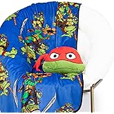 Jay Franco Nickelodeon Teenage Mutant Ninja Turtles Mutant Mayhem Raphael Nogginz Set - 40 x 50 Inch Blanket & Plush Pillow Set - Kids Super Soft 2 Piece Set