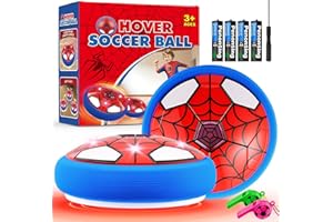 Hover Soccer Ball for Kids, Soccer Toys for Boys 4 5 6 7 LED Football Toys Gifts for Boys Kids LED Air Power Football