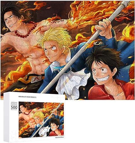 Amazon Co Jp ワンピース One Piece人気アニメキャラクターパズル耐久性無毒無害 子供 大人減圧のパズル誕生日壁飾りパズル初心者向け 木製のパズル レジャー おもちゃ 最高のギフトの選択 ホーム キッチン