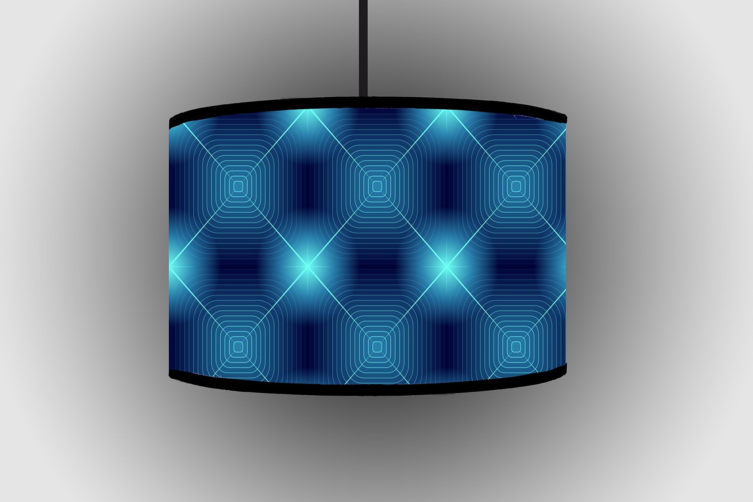 HomeWorlds 30cm Crystal Blue Fabric Pendant Lampshades Floor Lamp shade Ceiling Lamps