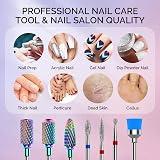 MelodySusie Nail Drill Bits Set 7pcs Tungsten Carbide 3/32 Inches view 6