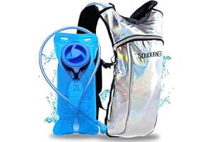 SOJOURNER BAGS Sojourner Hydration Pack, Hydration Backpack - Water Backpack with 2l Hydration Bladder, Festival Essential - Rave Hydration Pack Hydropack Hydro for Hiking, Running, Biking, Festival Gear