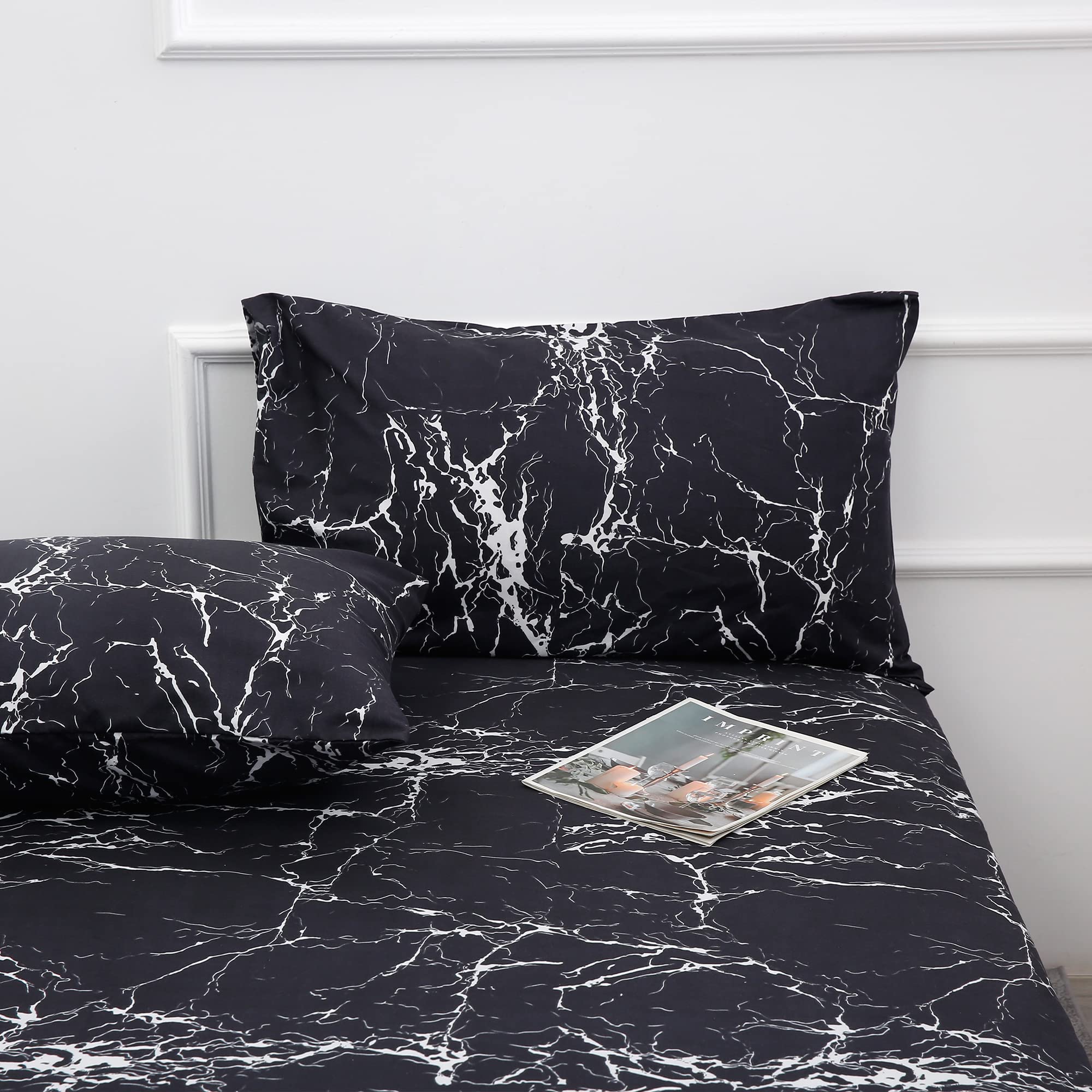 Bed Sheet Set 4 Pieces -Queen Size-Soft Durable