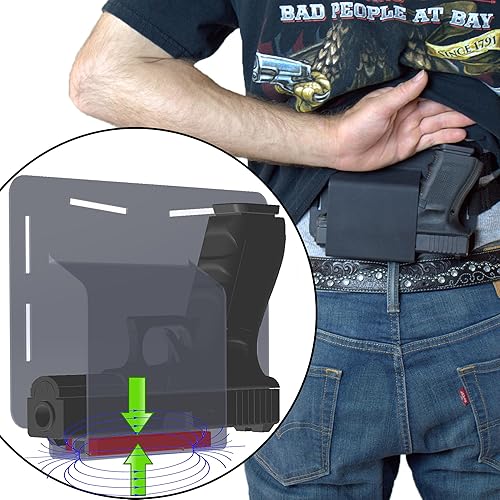 Magnetic Retention Comfortable Concealed Carry BellyBand Style Gun Holster