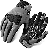 INBIKE Mountain Bike Gloves for Men Knuckle Guard Padded Men's Cycling Gloves Breathable for MTB Motocross Racing Dirtbike