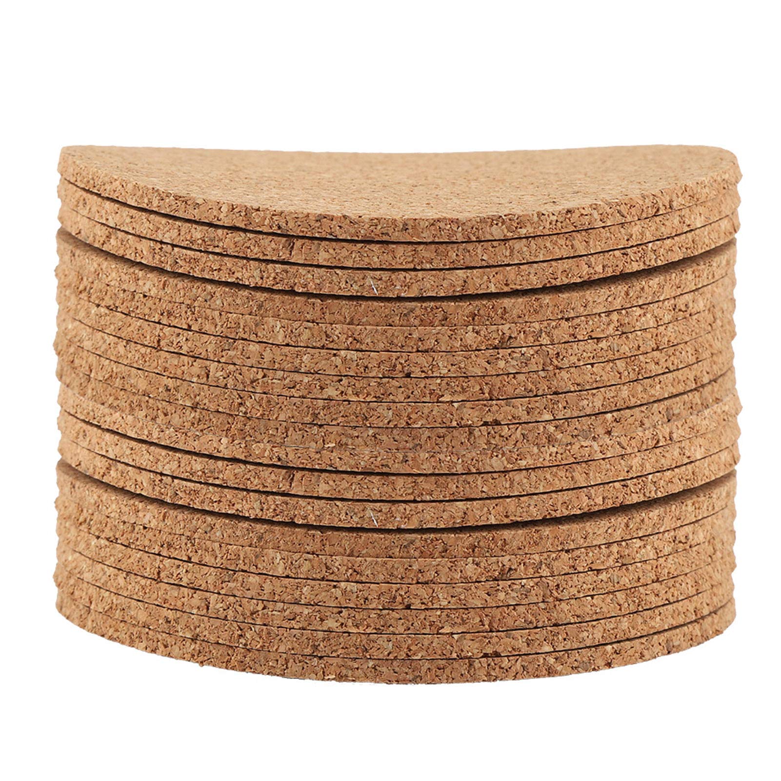 Brown Wood Coaster, with Netherlands 90 * 3mm Cork Stackable Coasters