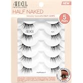 Ardell Naked Half Lashes 434 &ndash; Delicately Handcrafted False Eyelashes Wispy Cat Eye Lashes Strips Fake Eyelash Strip for Natural Lift, 5 Pairs, 1 Pack