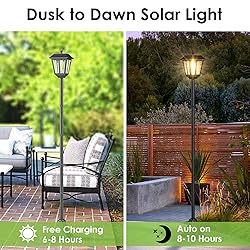 Greluna 68 Inches Solar Lamp Post Light