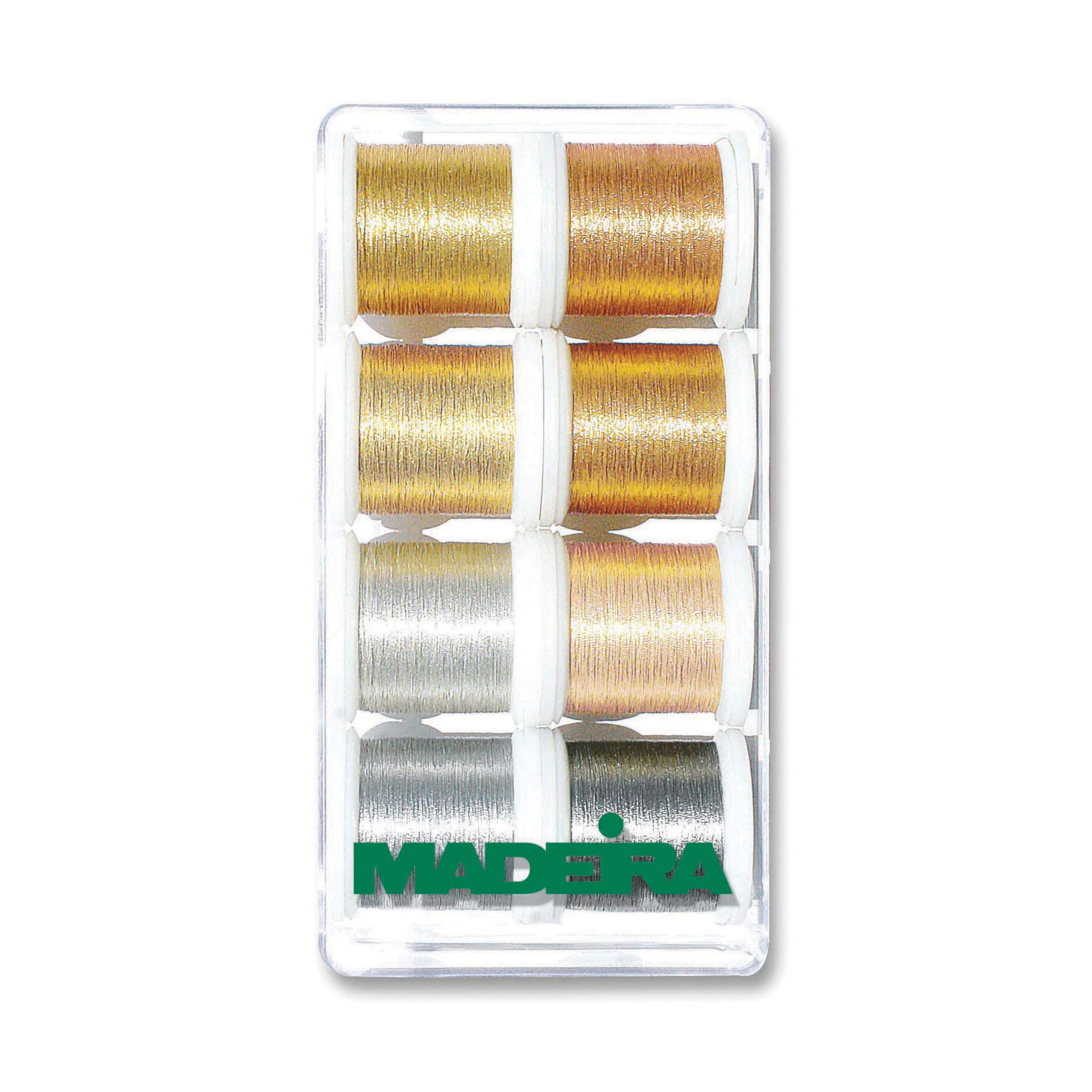 Madeira 8019 Gift Box: Metallic : Smooth: 8 x 200m: Spools, Multi, per