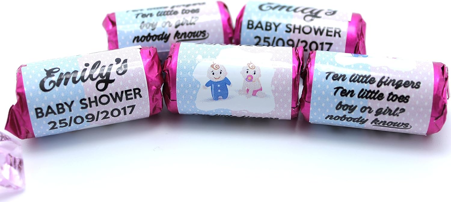 personalised love hearts baby shower