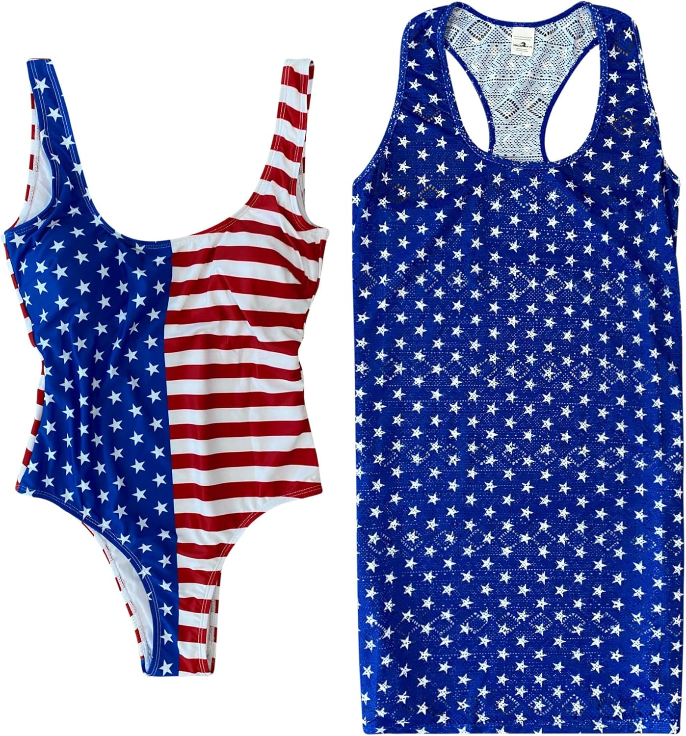 matching swimwear and cover up