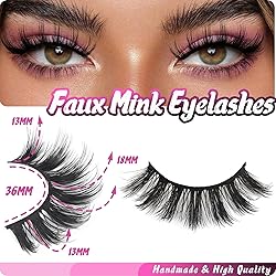Veleasha Lashes Fluffy Wispy Faux Mink Eyelashes