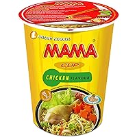 MAMA Noodles Chicken Instant Cup of Noodles with Delicious Thai Flavors, Hot And Spicy Noodles with Chicken Soup Base…