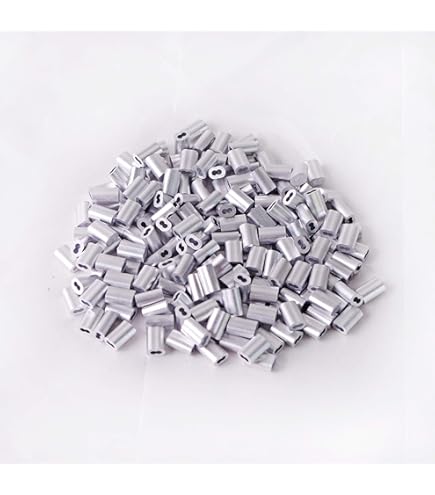 Aazon.co: PATIKIL 3/32" / 2.5 Aluinu Criping Loop Sleeves