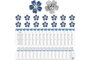 15 Sets Forget Me Not Memorial Pins Flower Lapel Brooch Funeral Favor with Memorial Cards and Organza Bags Celebration of Lif