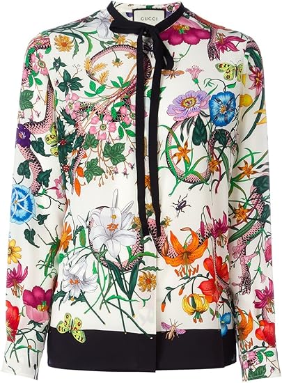 Amazon グッチ Gucci 花蛇印刷ブラウス シャツ 並行輸入品 Luna316 シャツ ブラウス 通販