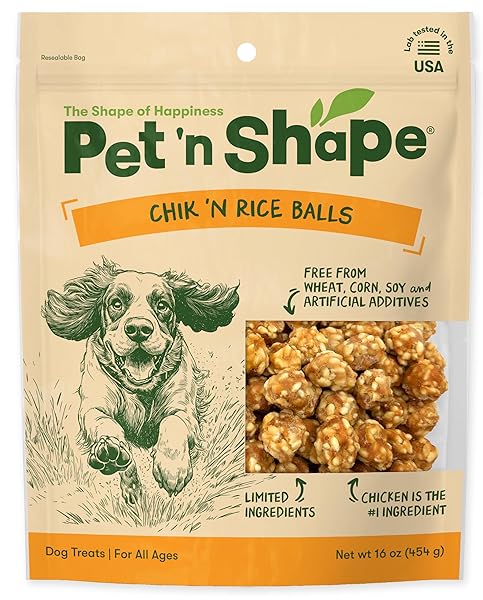 PET ‘N SHAPE CHIK ‘N RICE BALLS DOG...