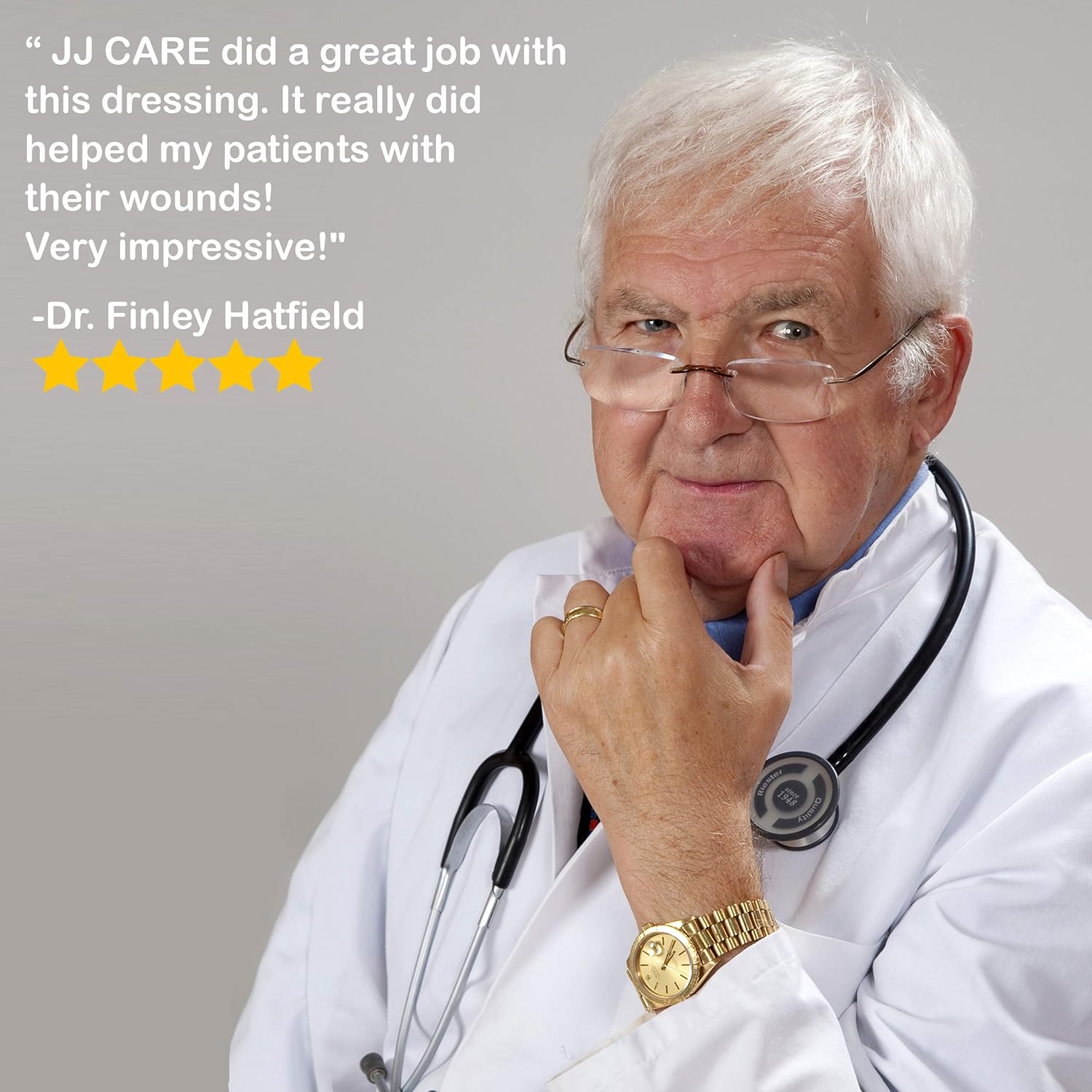JJ CARE [Pack of 10] Silver Alginate Wound Dressing Pads 4" x 5", Calcium Alginate, Wound Dressing, Patches, Antimicrobial, Sterile, Non-Stick Padding, Comfortable and Absorbent: Health & Personal Care