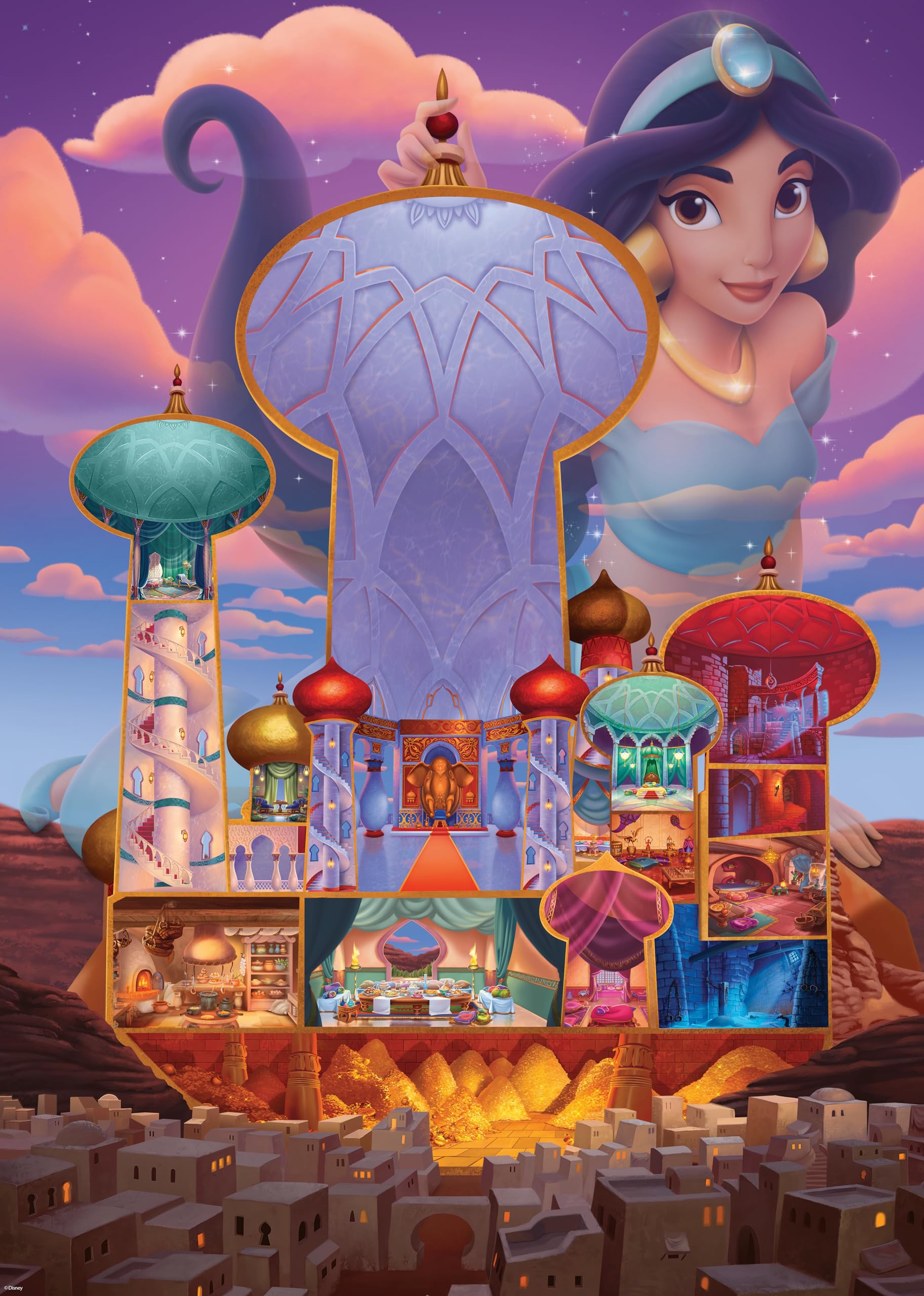 Ravensburger Disney Aladdin Castles Jamine 1000 Piece Jigsaw Puzzles for Adults and Kids Age 12 Years Up — image 1