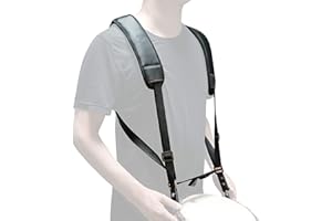 WESOLO Djembe Shoulder Strap Non-slip Design African Hand Drum Percussion Belt (Black)