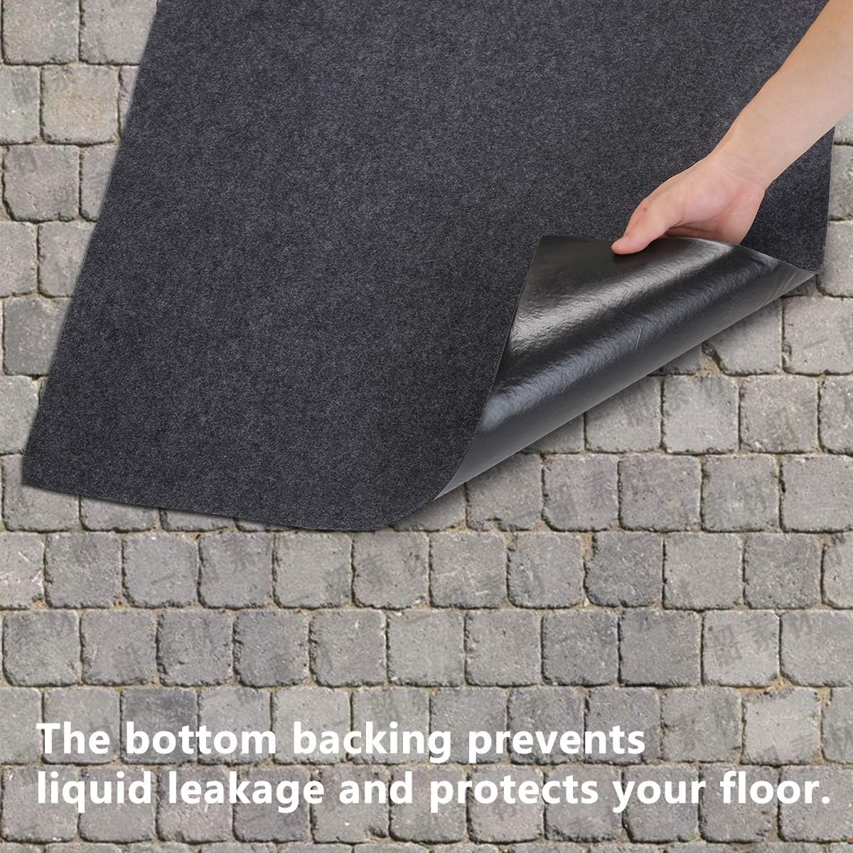 Meitola Cleanable Floor Oil Spill Mat, Oil Absorbing pad Durable Protective Surface Can be Used for car Oil Change (38in×36in): Automotive