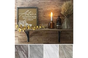 URBAN DECOR MAGICWOOD Urban Decor Wall Panels, Easy Peel and Stick self Adhesive Tiles for Kitchen Bedroom Doorways Backsplash Planks with Vintage Farmhouse Wood Pattern (Flame Maple)