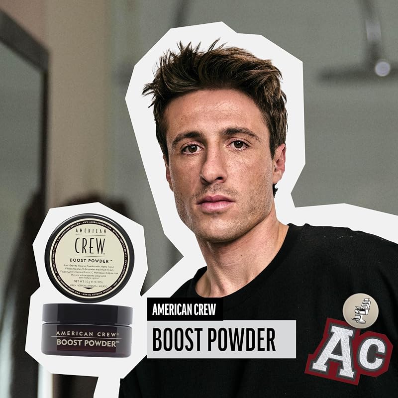 Boost Powder, Polvere Styling Volumizzante Uomo, Tenuta Leggera & Finish Opaco, Dona Corpo, Spessore e Volume ai Capelli, 10g