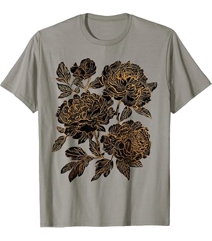 Amazon.com: Peony Shirt Beautiful Pink Peonies Flowers T-Shirt