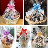 HCSSZ 10 Pack Cellophane Gift Basket Bags with Pull Bows Large 28x40 in view 6