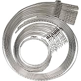 ReluxGo CV Boot Clamp Pliers Kit, Stainless Steel Universal Adjustable Axle CV Joint Boot Crimp Clamp Repair Tool Kit, 24Pcs (12pcs Large+ 12pcs Large)