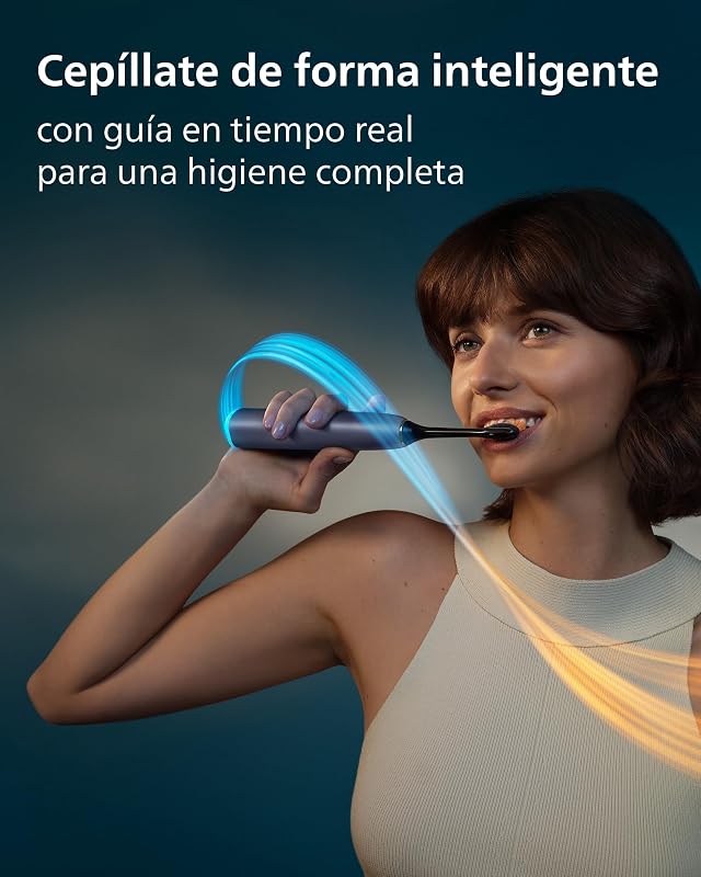 Escova de dentes elétrica Sonicare Next-Generation DiamondClean 9000 - com feedback inteligente de cobertura, feedback inteligente de pressão e 21 definições, cetim malva, HX9214/85