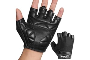 ATERCEL Premium Leather Workout Gloves, Ideal for Men and Women, Suitable for Weightlifting, Gym, Cycling