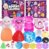 Advent Calendar 2026, 24 Days Squishy Sensory Toys for Kids &amp; Adults | Christmas Countdown Calendar with 24 Surprise Squishy Fidget Toys for Kids, Christmas Stocking Stuffers, Squeeze Gift
