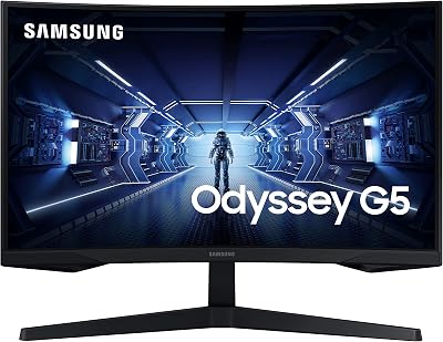 Samsung Odyssey G55 LC27G55TQWUXEN 27" 1440p QHD 144Hz 1ms Curved Gaming Monitor