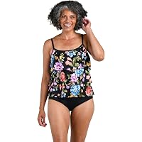 Amazon.com: 24th & Ocean Women's Twist Front Flyaway Tankini