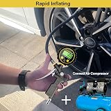ATsafepro Digital Tyre Pressure Gauge & Inflator 200 PSI with LED Light view 5