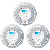X-Sense Smoke Detector Carbon Monoxide Alarm Combo, XP0H-SN, 3-Pack | 10-Year Sealed Battery (Not Hardwired), Large 5.7-inch Bracket Covers a Clean Wall, UL 217 &amp; UL 2034 Certified