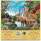 SUNSOUT INC - Summer Pond - 500 pc Jigsaw Puzzle by Artist: Rafael Trujillo - Finished Size 18" x 24" Nature - MPN# 42313