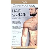 Betty Cover Your Gray Mens Hair Color for Beard, Mustache &amp; Body Hair - Blonde