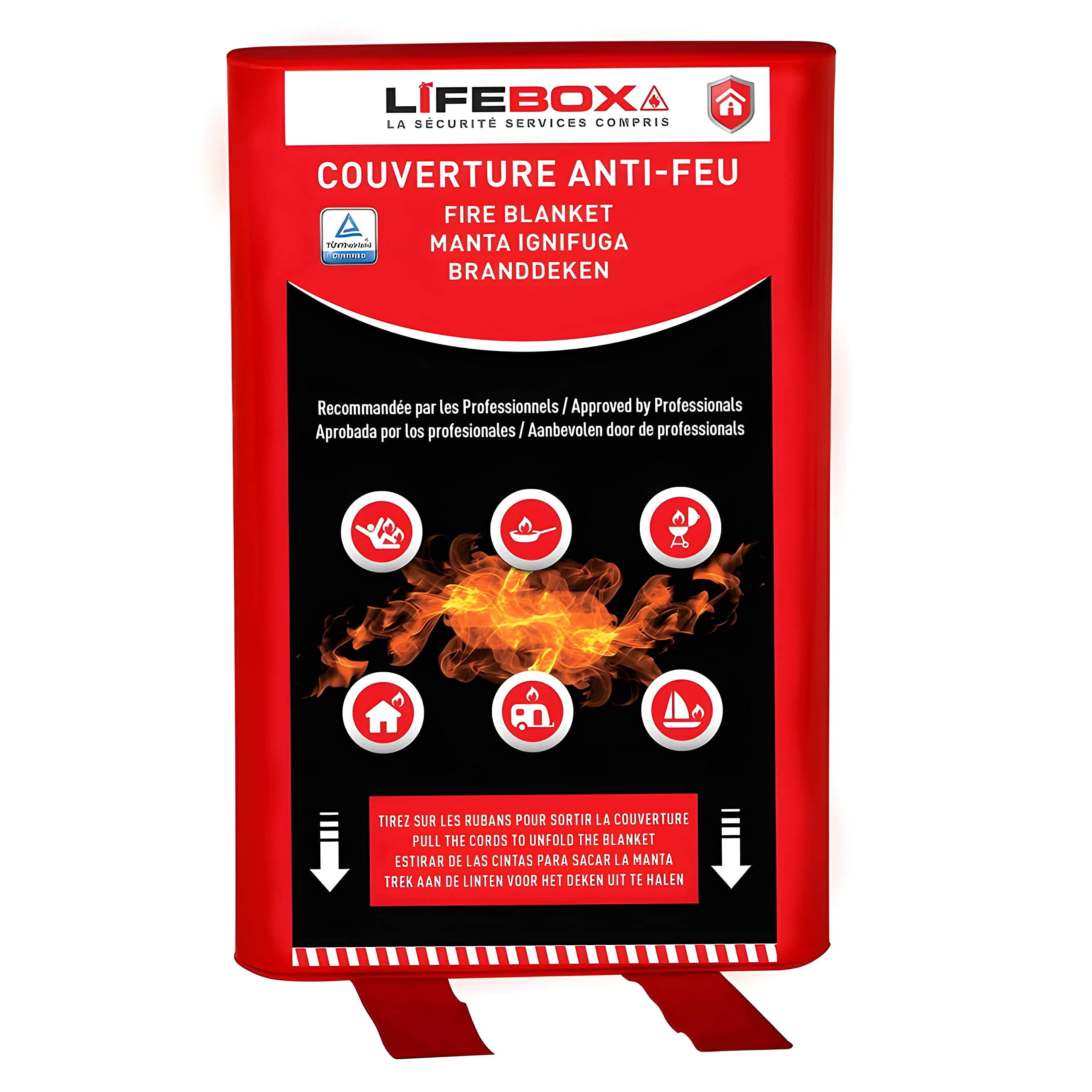 Lifebox Fire Blanket [French Language]