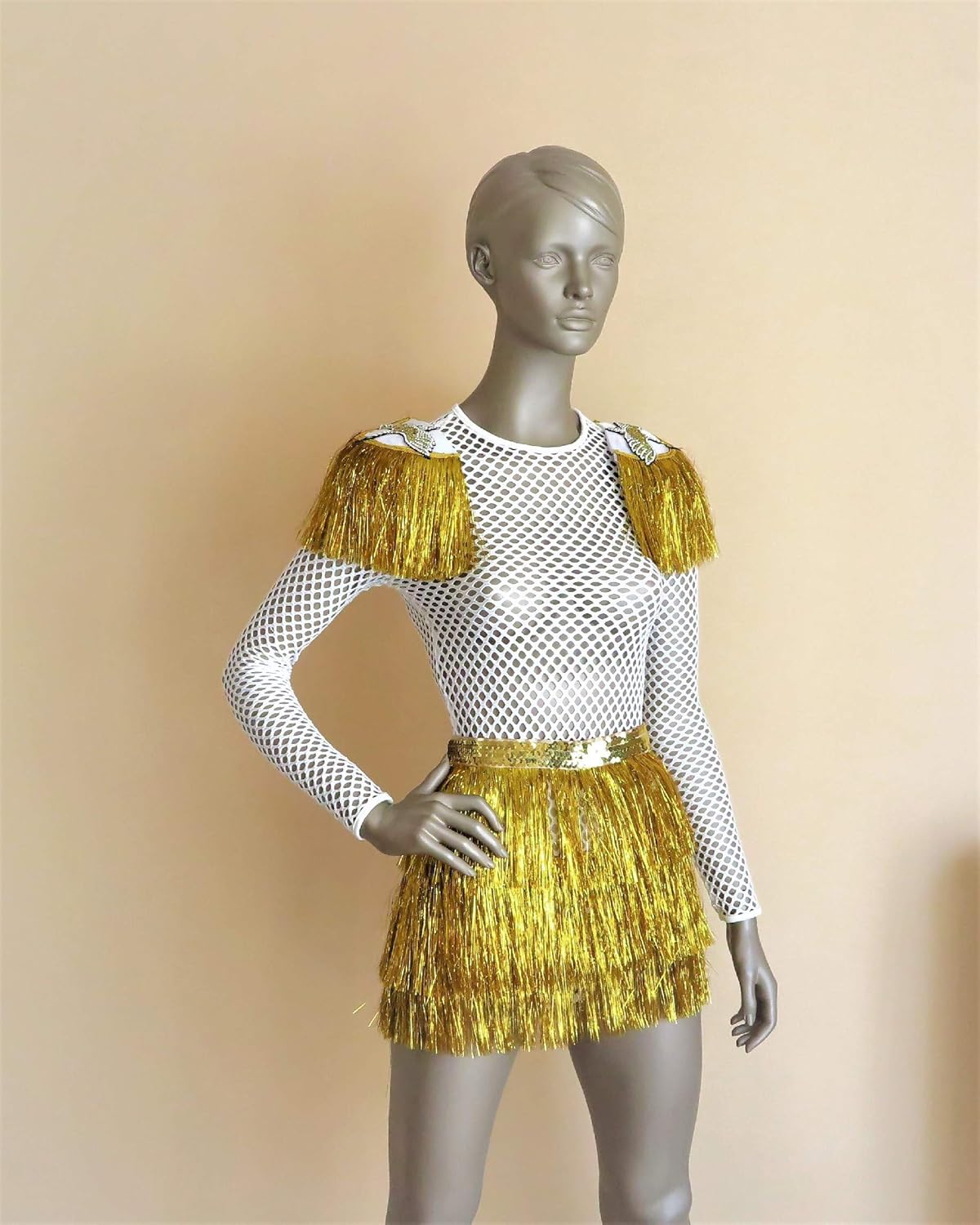 gold festival outfit