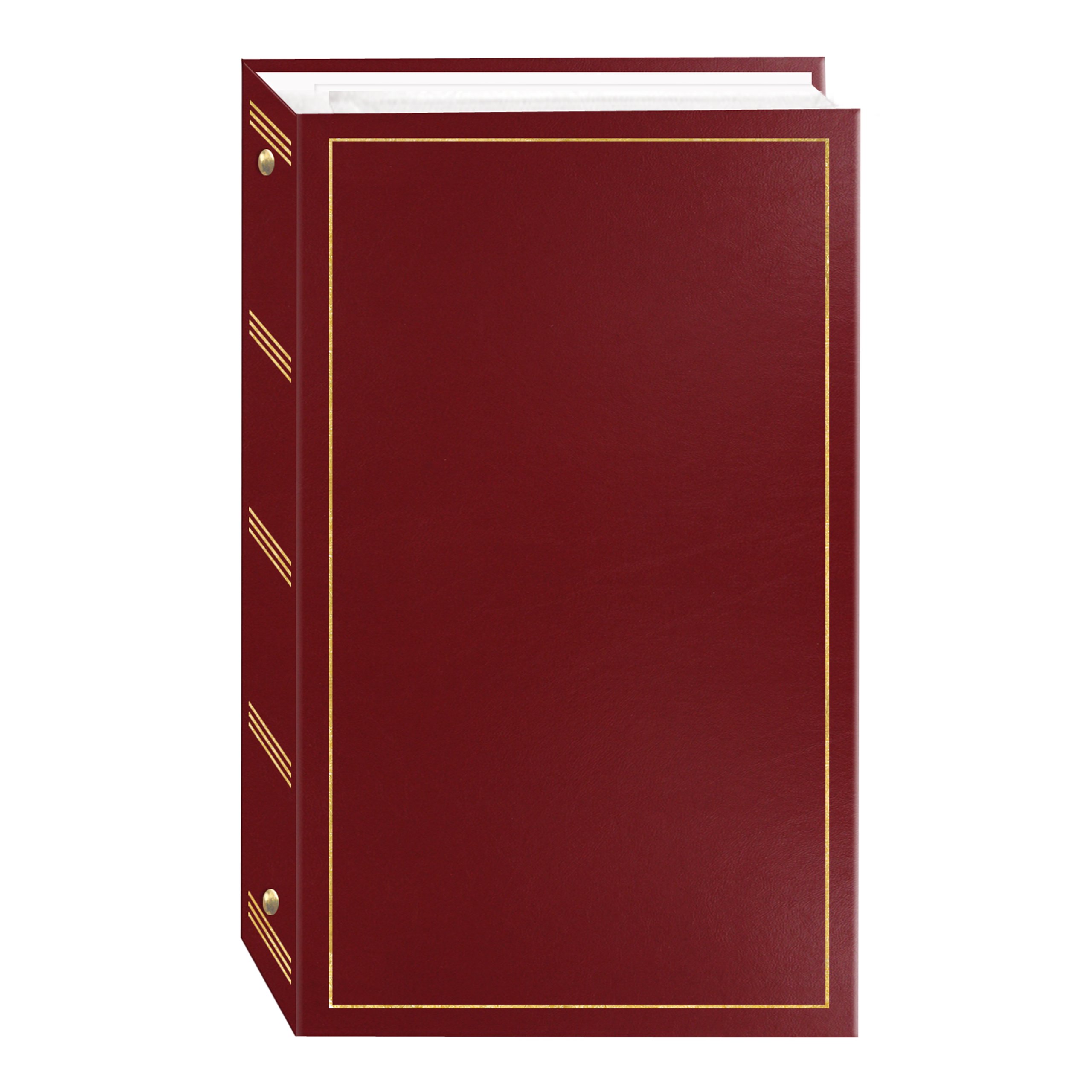3-Ring Photo Album 204 Pockets Hold 4x6 Photos, Burgundy Red